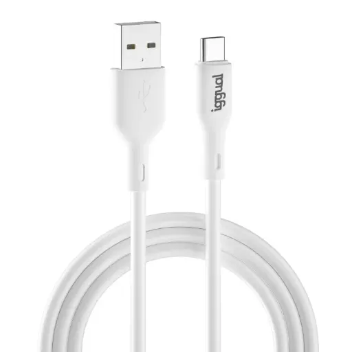 [800151] CABLE USB-A A USB-C DE 1 METRO BLANCO
