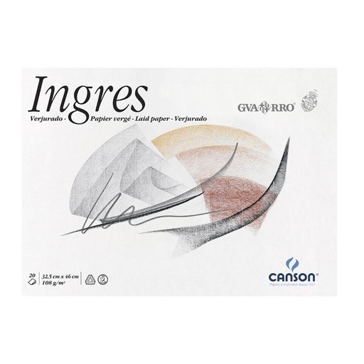 [619938] BLOC DIBUJO CANSON GUARRO INGRES A3+ ENCOLADO