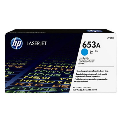 [165844] HP LASERJET ENTERPRISE FLOW MFP M680F 653A TONER CIAN