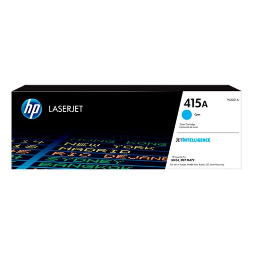 [165190] HP LASERJET M479FDW Nº415A TONER CIAN 2.100 PAG.