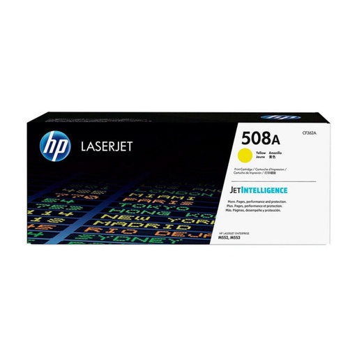 [165834] HP LASERJET M552/M553 TONER 508A AMARILLO 5.000 PAGINAS ESTANDARD