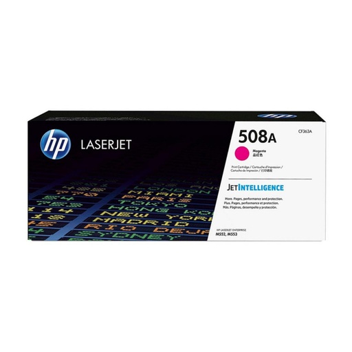 [165836] HP LASERJET M553 TONER 508A MAGENTA 5.000 PAGINAS ESTANDARD
