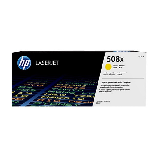 [165838] HP LASERJET M553 TONER 508X AMARILLO ALTA 9.500 PAGINAS ALTA CAPACIDAD