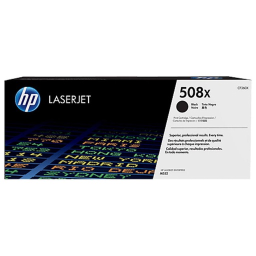 [165841] HP LASERJET M553 TONER 508X NEGRO 12.500 PAGINAS ALTA CAPACIDAD