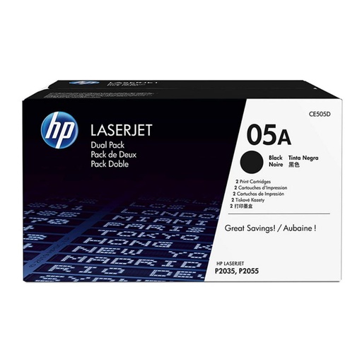[165433] HP LASERJET P2035/2055D/2055DN TONER NEGRO (PACK 2)