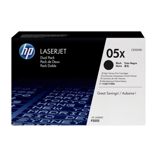 [166326] HP LASERJET P2055D/2055DN TONER NEGRO 6.000 PAGINAS PACK-2 DESC