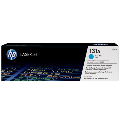 [166319] HP LASERJET PRO 200 M276 TONER CIAN Nº131A 1.800 PAGINAS.