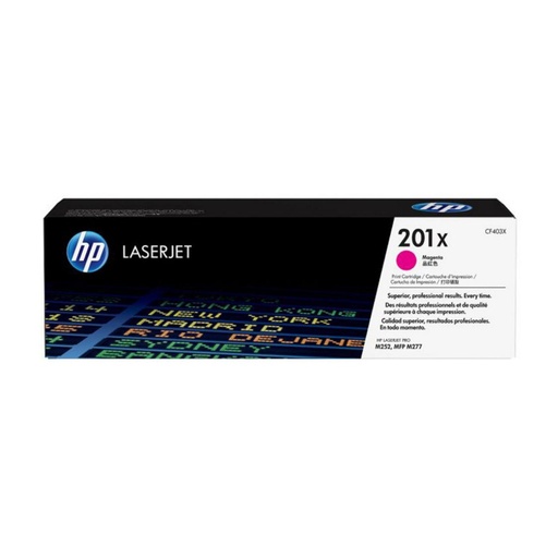 [165832] HP LASERJET PRO M252,M277 201X TONER MAGENTA ALTA 2.300 PAG