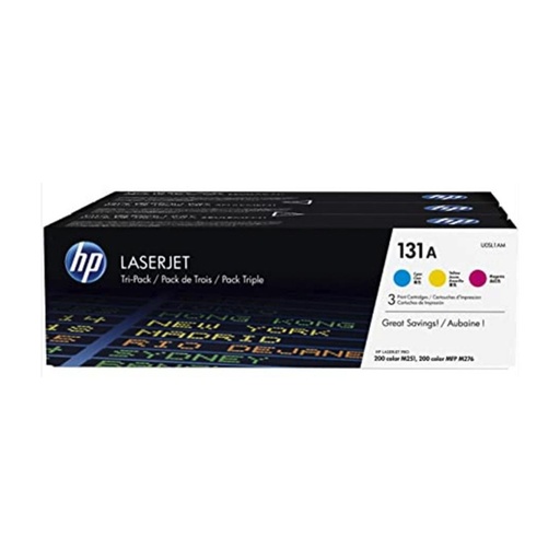 [166105] HP Nº131A PACK 3 TONER CIAN/MAGENTA/AMARILLO