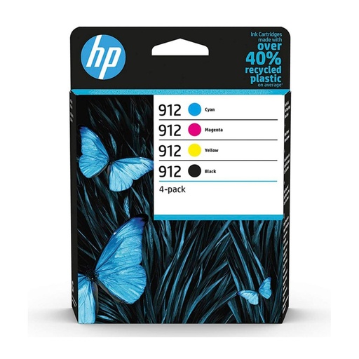 [165154] HP OFFICEJET PRO 8000 SERIES, PACK 4 CARTUCHOS 912 CMYK