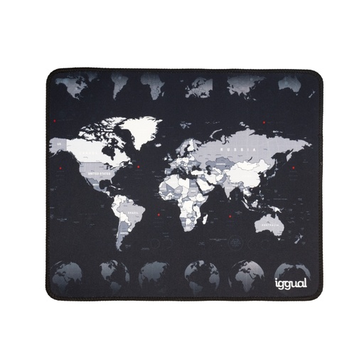 [800224] ALFOMBRILLA MAPAMUNDI RATÓN 30X25 CM IGGUAL