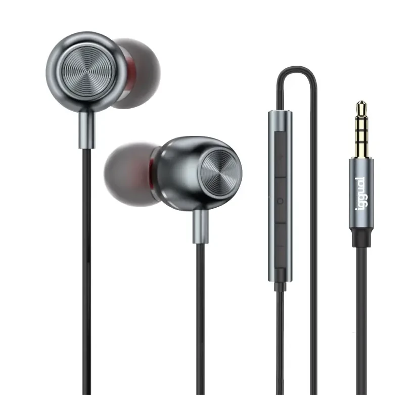 [800310] AURICULARES CON MICRO INTRAUDITIVOS IGGUAL JACK 3,5 MM