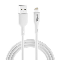 CABLE USB-A A LIGHTNING 1 METRO BLANCO