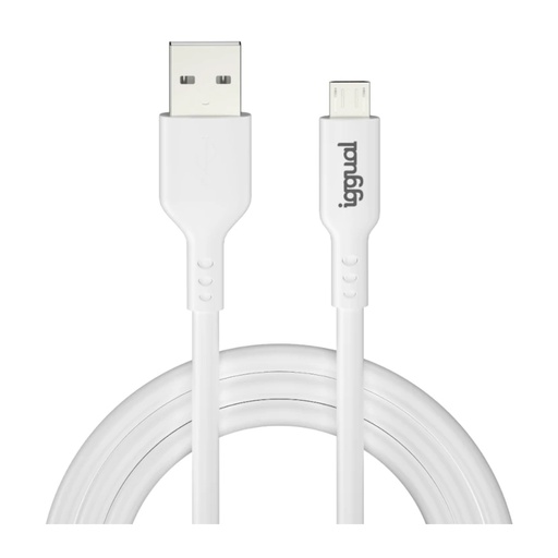 [800147] CABLE USB-A A MICRO-USB 1 METRO BLANCO