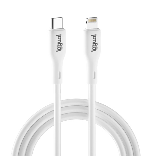 [800156] CABLE USB-C A LIGHTNING 1 METRO BLANCO Q3.0 3A