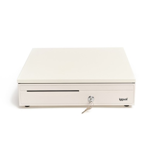 [800209] CAJÓN PORTAMONEDAS IGGUAL IRON-30W 42CM 5+5 BLANCO