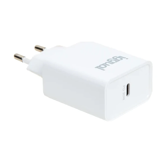 [800158] IGGUAL CARGADOR RÁPIDO DE PARED USB PD TIPO C 30W