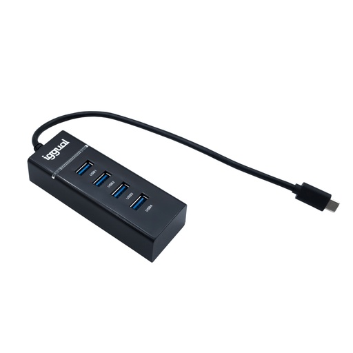 [800378] HUB IGGUAL USB-C A 4 PUERTOS USB-A 3.0 