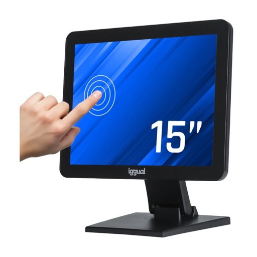 [800386] MONITOR TÁCTIL CAPACITIVO 15" IGGUAL VGA HDMI USB (MTL15X)