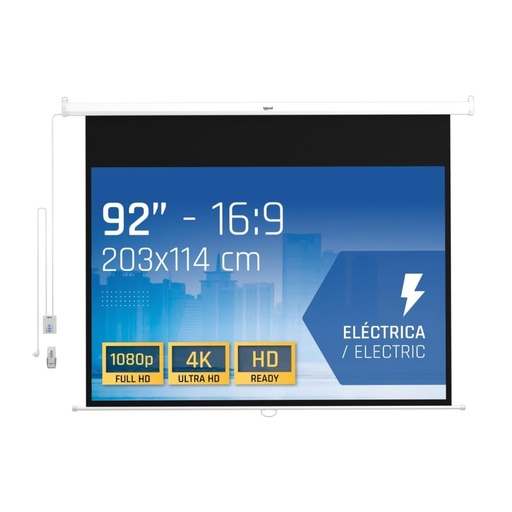 [800322] PANTALLA ELÉCTRICA IGGUAL 16:9 92" 203X114 CM