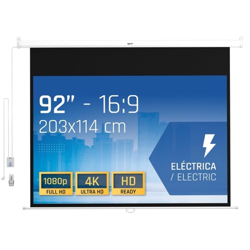 [800322] PANTALLA ELÉCTRICA IGGUAL 16:9 92" 203X114 CM