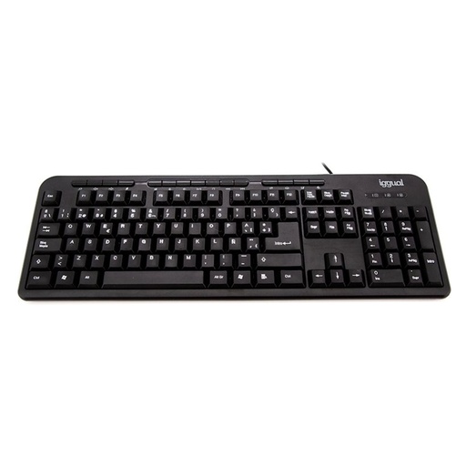 [800294] TECLADO MULTIMEDIA IGGUAL CK-BASIC-120T NEGRO