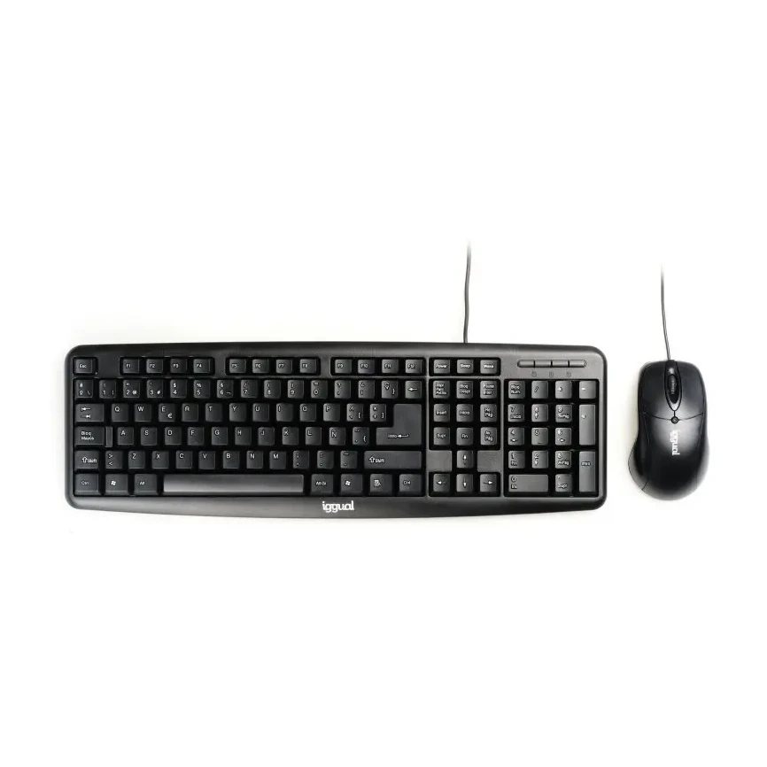 [800260] KIT TECLADO Y RATÓN COM-CK-BASIC NEGRO IGGUAL 