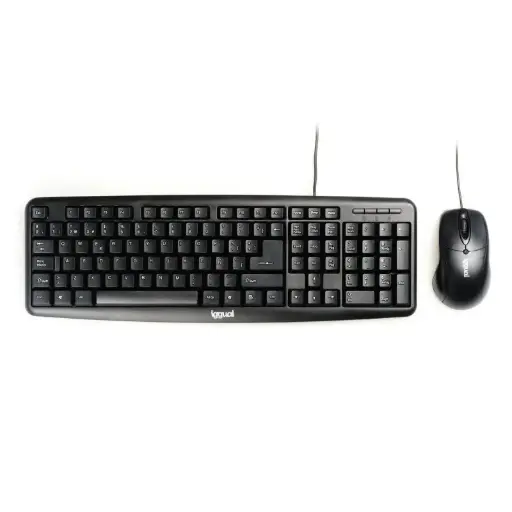 [800260] KIT TECLADO Y RATÓN COM-CK-BASIC NEGRO IGGUAL 