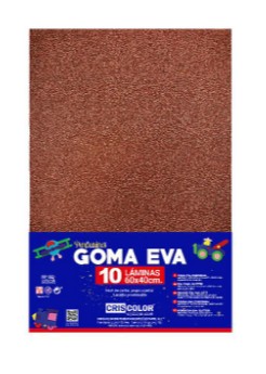 [825139] HOJAS DE GOMA EVA CON PURPURINA UNICOLOR NARANJA 40x60CM