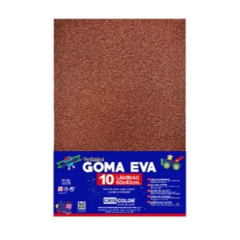 [825139] HOJAS DE GOMA EVA CON PURPURINA UNICOLOR NARANJA 40x60CM