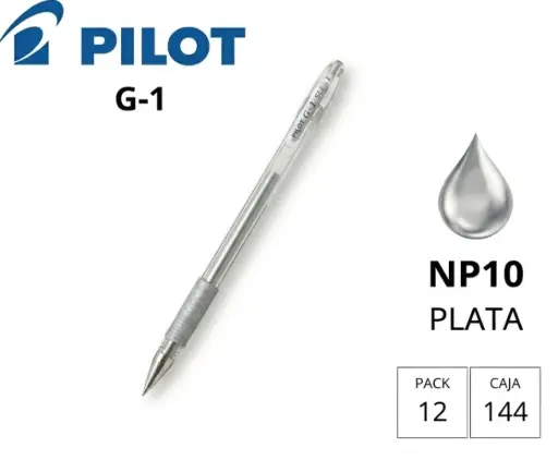 [120089] BOLÍGRAFO PILOT G-1 PLATA