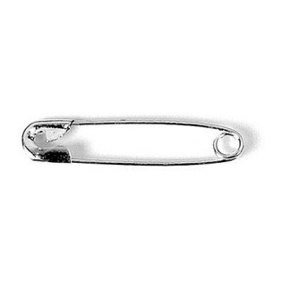 [650373] IMPERDIBLE METÁLICO PLATEADO 27,8x6,2MM PACK 100 UDS