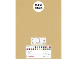 LAMINA FIELTRO ACRÍLICO BEIGE 30x45 CM 160 g/m² PACK 10 UNIDADES INNSPIRO