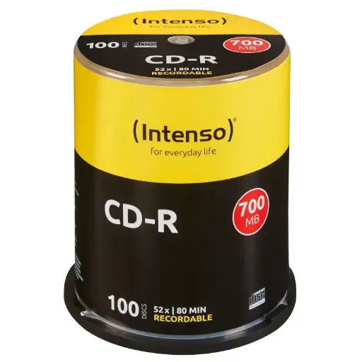 [170084] INTENSO CD-R 700MB-80MIN TUBO 100 UNIDADES