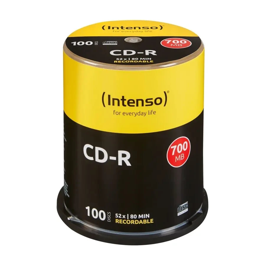 [170084] INTENSO CD-R 700MB-80MIN TUBO 100 UNIDADES