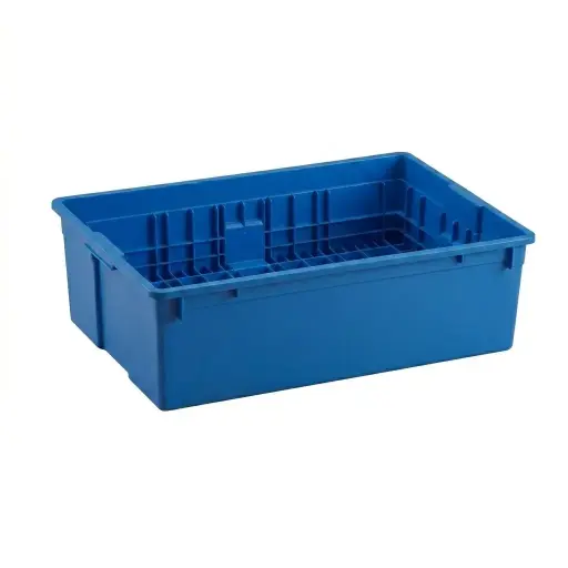 [700211] CAJA ALMACENAMIENTO GRANDE AZUL SIN TAPA