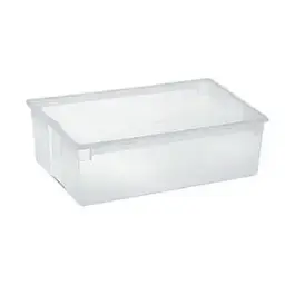 CAJA ALMACENAMIENTO GRANDE TRANSPARENTE SIN TAPA