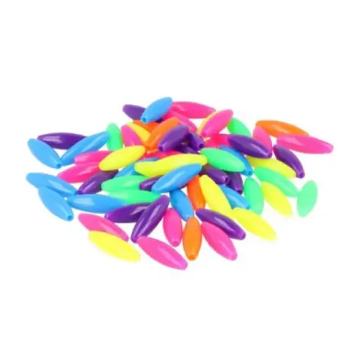 [825437] CUENTAS DE PLÁSTICO ECO 9MM PACK 1600UDS MULTICOLOR