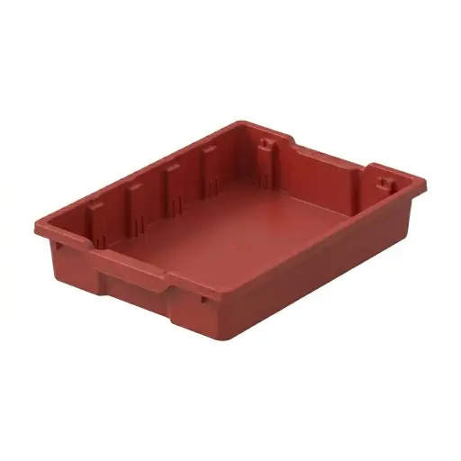 [700217] CAJA ALMACENAMIENTO PEQUENA ROJA SIN TAPA