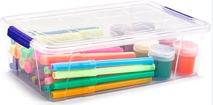 [700218] CAJA ALMACENAMIENTO PEQUENA TRANSPARENETE SIN TAPA