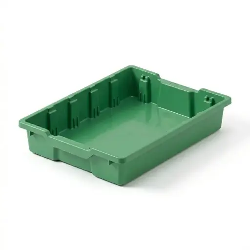 [700219] CAJA ALMACENAMIENTO PEQUENA VERDE SIN TAPA