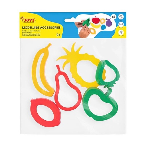 [649403] MOLDES PARA PLASTILINA FRUTAS VARIADAS 6 UNIDADES