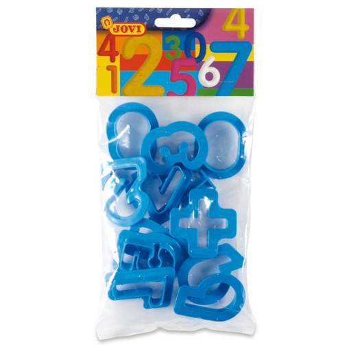 [649358] MOLDES PARA PLASTILINA NÚMEROS 12 UNIDADES