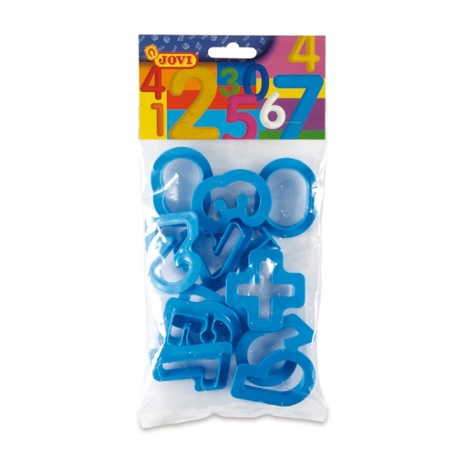 [649358] MOLDES PARA PLASTILINA NÚMEROS 12 UNIDADES