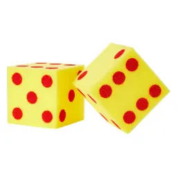 DADOS GIGANTES DE FOAM 12,5CM SET 2UDS