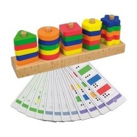 [825673] JUEGO DE FORMAS GEOMÉTRICAS Y CONTEO – 25 PIEZAS + 12 PLANTILLAS