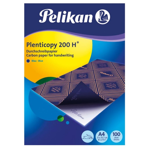 [029963] PAPEL CARBÓN PELIKAN AZUL DIN A4 CAJA DE 100 HOJAS