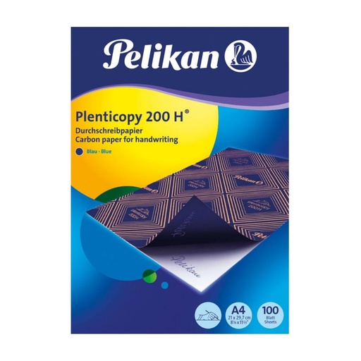[029963] PAPEL CARBÓN PELIKAN AZUL DIN A4 CAJA DE 100 HOJAS