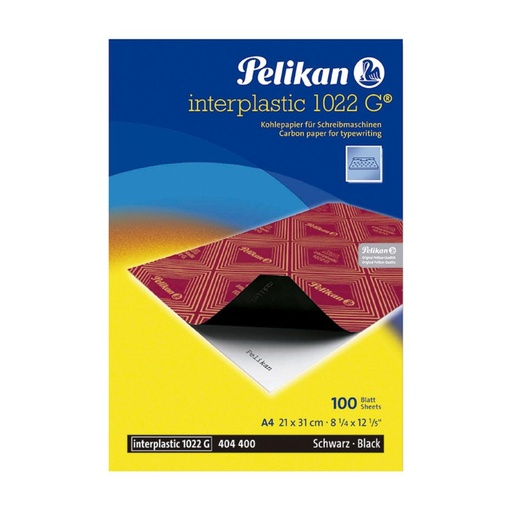 [029962] PAPEL CARBÓN PELIKAN NEGRO DIN A4 CAJA DE 100 HOJAS