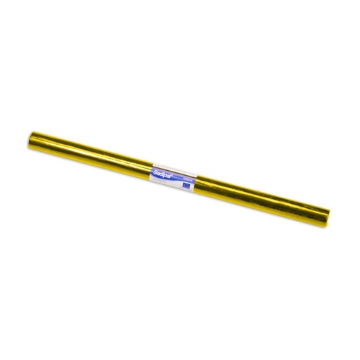 [600098] PAPEL CELOFÁN AMARILLO INETA ROLLO 50 CM × 65 TREPADO 25HOJAS